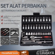 46 pcs socket set 10 pcs hex wrench tool set KL052