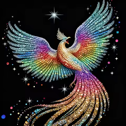 EverShine DIY Diamond Embroidery Phoenix 5D Full Drill Diamond Art Painting Kit Animal Mosaic Crafts