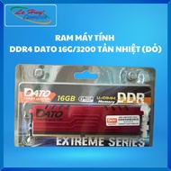 DATO DDR4 Computer Ram 16G/3200Mhz Heatsink (Red) - Genuine Product