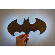 Batman Logo Wall Mount USB LED Lamp