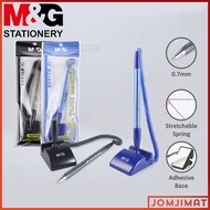 M&G E-Take Table Pen 0.7mm Black/Blue ABP64873 / M&G Table Pen Convenient Pen Holder for Office, Ret