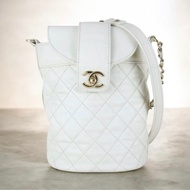 「JL精品代購」9新 Chanel 香奈兒 白金水桶單肩包
