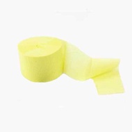 [SG SELLER] Pastel Yellow Crepe Paper Party Streamer Party Backdrop Decoration