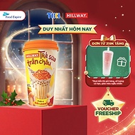Trà Sữa Trân Châu Hoàng Kim Hillway dạng Ly  - Chuẩn vị Đài Loan size L (Ly 1 gói trà sữa, 1 gói trâ