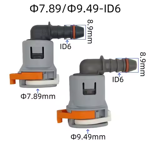 original auto Fuel line quick connector 7.89mm 9.49 ID6 elbow 5/16 fuel pipe fittings filter 3/8 fem