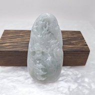 冰潤紫羅蘭烏雞 霸氣龍牌 牌件 | 天然緬甸玉A貨翡翠