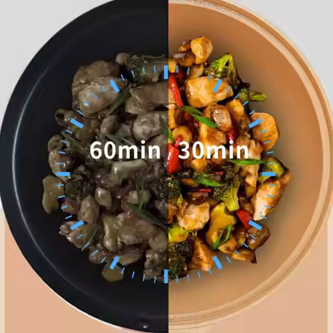 Non-Stick Clay Wok With Steamer Basket Clay Wok Micro-pressure Wok Multifunctional Non-stick Househo