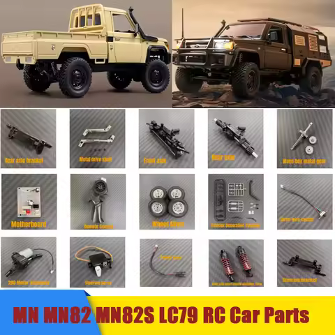 MN MN82 MN82S LC79 RC Car Spare Parts Tire Motherboard Wave Box Remote Controller Motor Servo Axle D