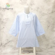 KATUN Women's Jumbo Cotton Top 7/8 Sleeve Striped (747)