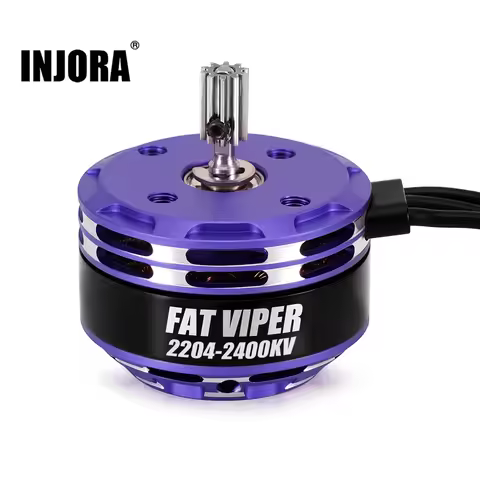INJORA Brushless Fat Viper 2204 Outrunner Motor & Transmission for 1/18 RC Crawler TRX4M