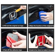 Honda City Civic Accord Jazz CRV HRV BRV Type R Logo Emblem JDM Red Black Car Logo(75700-S5T-E01)