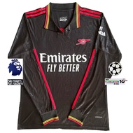 2025-26 Black Special Edition Long Sleeve Fan ASN Football Jacket Men's Top S-2XL