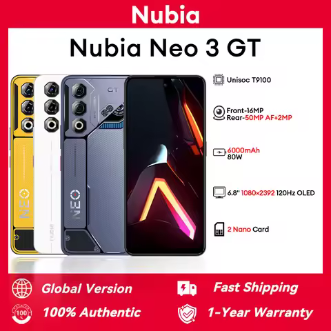 Global Version Nubia Neo 3GT 5G 120Hz 6000mAh