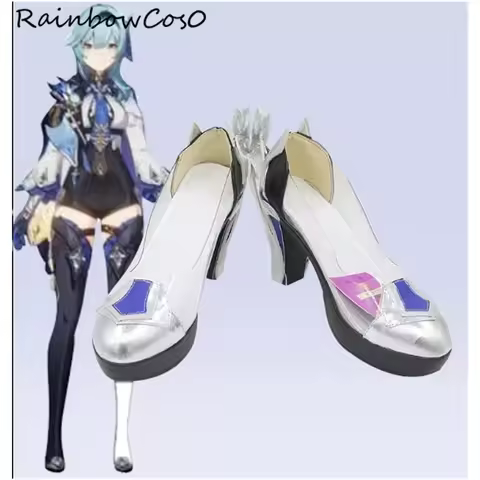 Eula Lawrence Genshin Impact Cosplay Shoes Boots Game Anime Party Halloween Chritmas RainbowCos0 W39