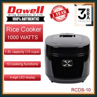 DOWELL LOW CARB RICE COOKER RCDS-10
