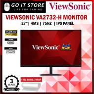 VIEWSONIC VA2732-H 27" 75Hz 4MS IPS FHD VESA FRAMELESS DESIGN LED FLAT Monitor ( VGA, HDMI )