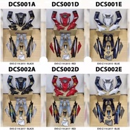 FREE-STICKER DEMAK EVO-Z 110 2015 / 2017 EVO Z BLACK RED BLUE COVER SET [FREE-STICKER ] ORIGINAL