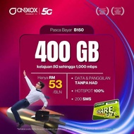 Onexox/ XOX 400GB Unlimited Call Unlimited Hotspot 5G