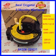 ORIGINAL TOYOTA CLOCK SPRING VIOS NCP42 (2003-2007) ALTIS ZZE121 ZZE122 # 84306-0D031