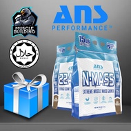 ANS Performance N-Mass 15lbs Muscle Mass Gainer, Premium Mass Builder For CLEAN (quality) Gains, Mas