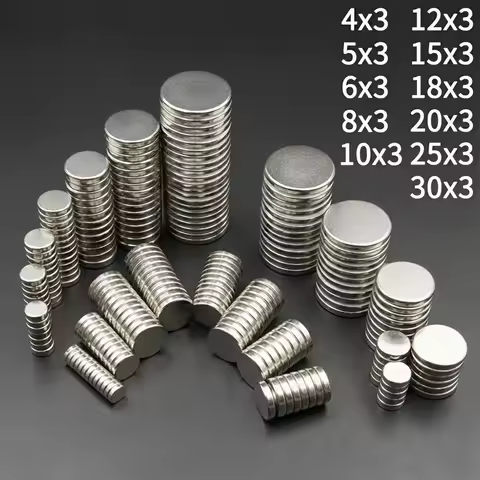 Round Super Strong Magnets 4x3 5x3 6x3 8x3 10x3 12x3 15x3 18x3 25x3 30x3mm Powerful Disc Magnet for 