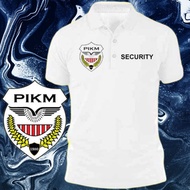 PIKM Security Guard Baju Polo Classic T Shirt Logo Sekuriti Uniform Office Kolar Short-Sleeved Casua