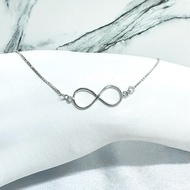 Yonz Silver(925) Boxchain Infinity Bracelet