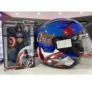 BUY ONE FREE ONE MARVEL SERIES -KYT CAPTAIN AMERICA VENOM Double Visor OPEN FACE HELMET -LIMITED EDITION(1500 UNIT ONLY)