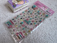 2013年 和風 和服 立體 閃閃 貼紙 sticker  Sanrio little twin stars twins star Kiki Lala