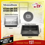 [ SALE  SALE  ] Monodium Kitchen Sink / Kitchen Sink 4545 or 6045 / Nano Millet Sink