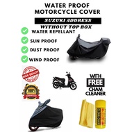 SUZUKI ADDRESS MOTORCYCLE COVER WITH FREE CHAM CLEANER