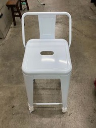 大慶二手家具 新品白色工業風鐵製吧檯椅/吧檯椅/櫃台椅