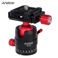 Andoer MT-C1 ขนาดกะทัดรัดขาตั้งกล้องหัวอะแดปเตอร์ 360 ° หมุนอลูมิเนียมอัลลอยด์พร้อมแผ่น