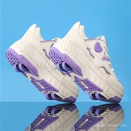 Girls Running Shoes Four-Wheel Deformation Two-Wear Roller Skates Children's Sports Shoes Eight-Whee