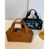 
Bowling Luther Brown Portable Retro Bowling Bag Vegetable Tanned Oil Wax Leather