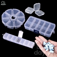 10/8/7 Grid Medicine Case Pill Box Tablet Pill Medicine Box Holder Storage  Multipurpose Storage Box Organizer