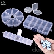 10/8/7 Grid Medicine Case Pill Box Tablet Pill Medicine Box Holder Storage  Multipurpose Storage Box