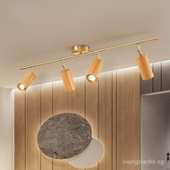 Nordic LED Track Lights Creative Ceiling Lights Spotlights Minimalist Wooden Strip Ceiling Lamp Corridor Lights/Cloakroom Lights/Bedroom Lights/Living Room Light DAJO