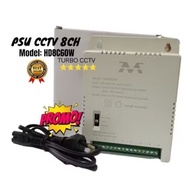 CCTV Power Supply 8 channel XTY switching for 8 12V CCTV Cameras