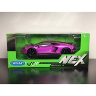 Out of Print 1: 24 Willie Lamborghini LP-700 Electro-optical Purple Daniel Car Model ❤Ah Over 3 Sets