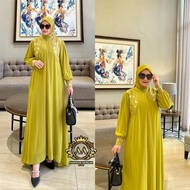 Best Areesha Set Hijab Bordir Hikmat By Aa Fashion / Gamis Set Hijab /