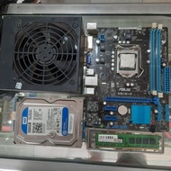Paket Kumplit Mobo Motherboard H61 Prosesor Core i7 3570 Ram 8gb Hdd 500gb PSU Pure 500W Fan Siap Pasang dan Pakai