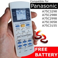 Panasonic air cond OEM remote control aircon E Ionizer A75C3298 A75C2988 A75C2998 A75C3058 A75C3155 