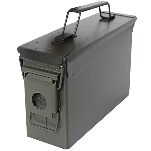 30 Cal Metal Ammo Can Steel Ammo Box Multifunction for Long-Term Waterproof Ammunition & Valuables S