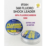 IFIXH 368 80% Fluorocarbon FLUORO SHOCK LEADER 50M FISHING LEADER TALI TANGSI TALI PERAMBUT