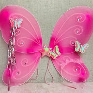 Butterfly Fairy Kids Wings Set Headband Fairy Wand Costume Stage