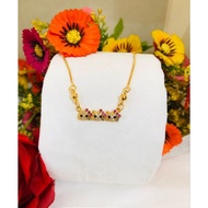 MATA KT9RXJ . XUPING HELLO KITTY CHILDREN'S NECKLACE UK35 GOLD PLATED WITH ZIRCON EYES