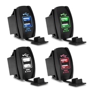 5V 3.1A Universal Car Charger Waterproof Dual USB Ports Auto Adapter Dustproof Phone Charger For Iph