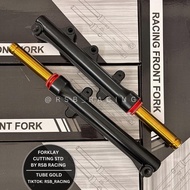 RSB RACING FORK CUTTING STANDARD TUBE GOLD【Lower 1.5 inch】PNP Y15 Y16  - MOTORCYCLE ACCESSORIES