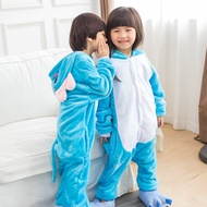 Blue Elephant Cartoon Onesie Sleepwear Kid Boy Girl Xmas Cosplay Costume Animal Pajamas